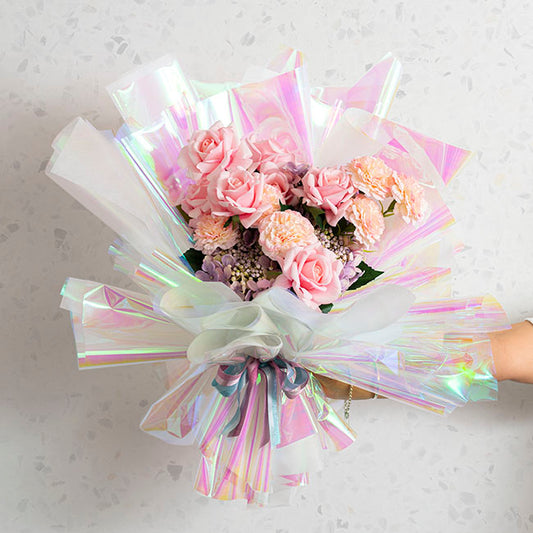 Cello Iridescent 40mic Transparent Clear Pack 100 (50x70cm)