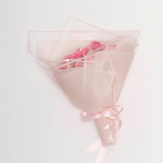 Cello Vivid Edge 50mic Wrap Light Pink Pack 100 (58x58cm)