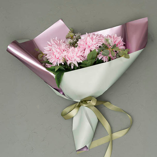 Cello Metallic Fusion 65 micron Rosy Mauve Pack 40 (58x58cm)