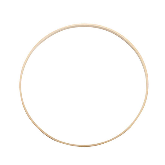 Wooden Bamboo Ring Natural (30cmD)