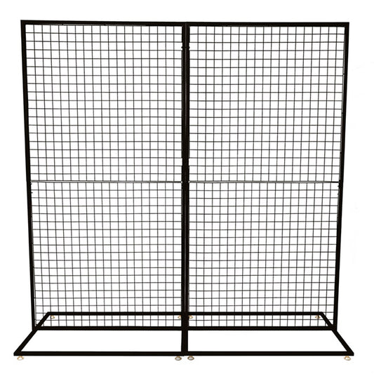 Backdrop Standing Frame with Mesh Black (2mx2mH)