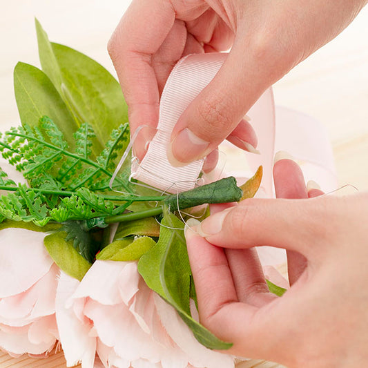 Corsage Wrist Bracelet Buckle Pack 10 Clear (3x4.5cmH)