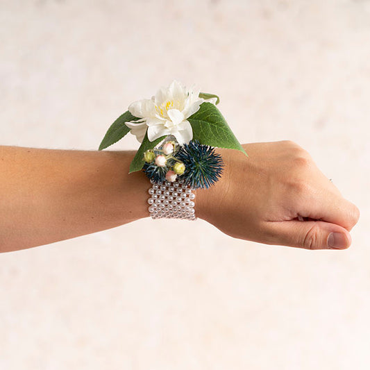 Corsage Bracelet Buckle Pack 10 Clear (3.8x3.2cmH)