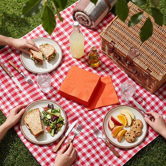 Lunch Paper Napkin Pack 40 Cherry Red (33x33cm)