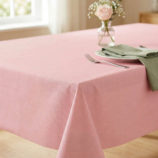 Lux Paper Tablecover Rectangle Soft Pink (2.7m)