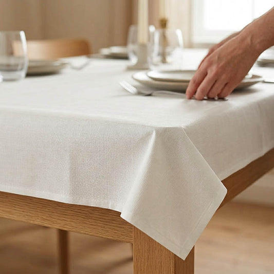 Lux Paper Tablecover Rectangle White (2.7m)