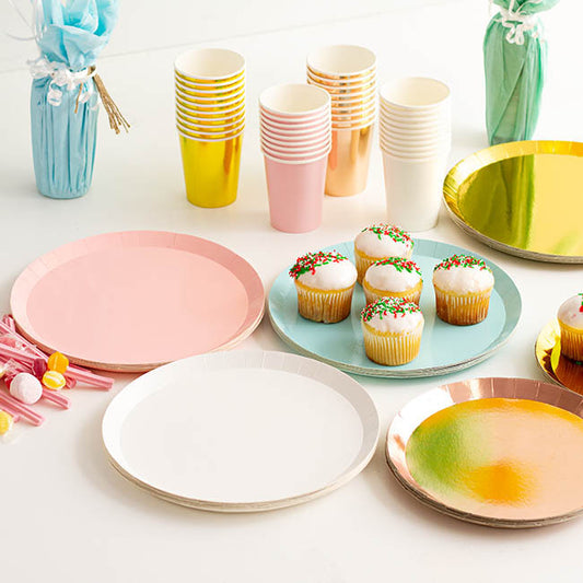 Paper Round Banquet Plate White (26cm) Pack 10