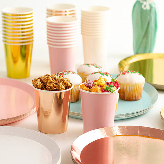 Paper Cup Pack 20 Pastel Pink (260mL)