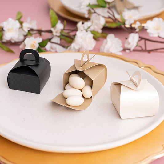 Bomboniere Chocolate Petite Box Gold Pk20 (45x45x60mmH)