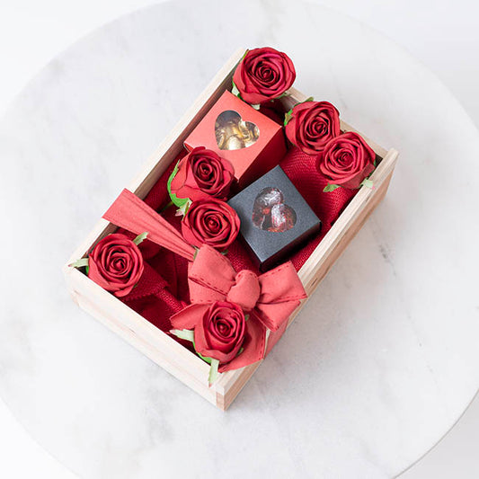 Bomboniere Chocolate Heart Box Red Pack 20 (70x70x70mmH)