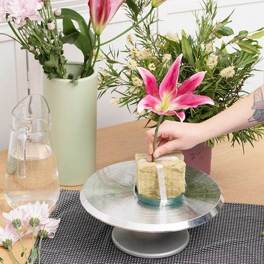 Plastic Posy Base Pack 5 Size 01 Mini (12Dx2cmH)