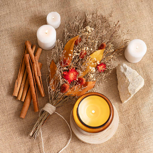 Preserved Dried Mixed Flower Bouquet Red (38cmH)