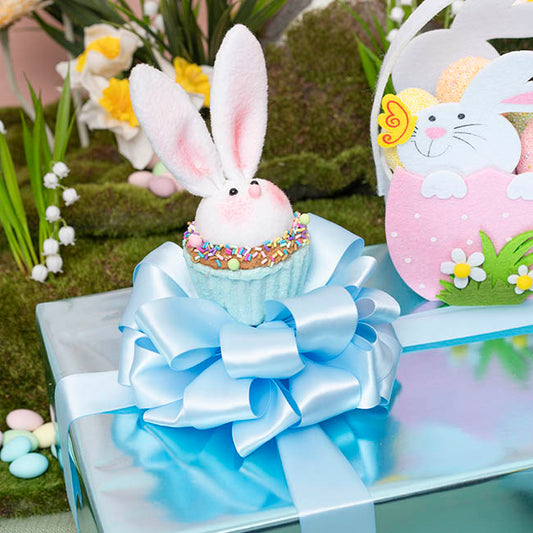 Bunny Cupcake Pick Pack 2 Blue (9.5x7x33cmH)