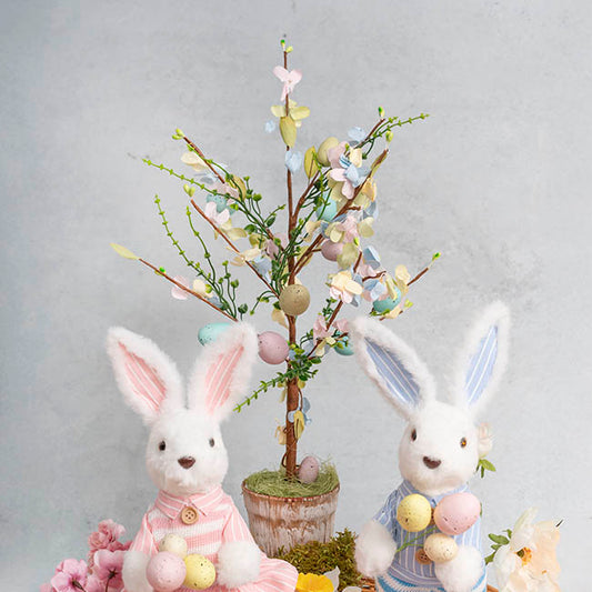 Easter Egg Potted Tree Multi Colour (50cmH)