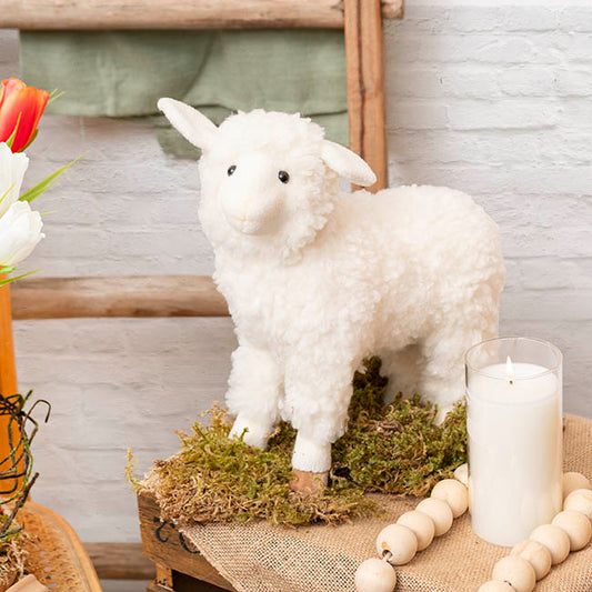 Standing Sheep White (26x11x28cmH)
