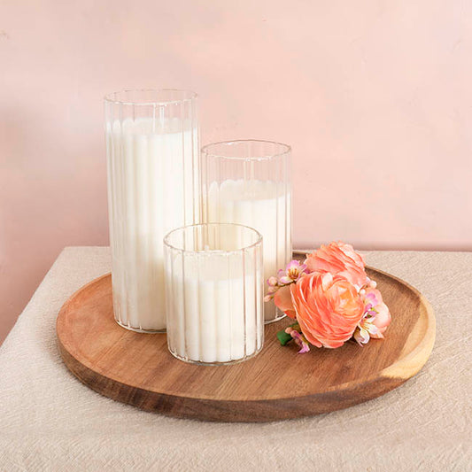 Acacia Wood Round Serving Tray Brown (20cmDx1.5cmH)