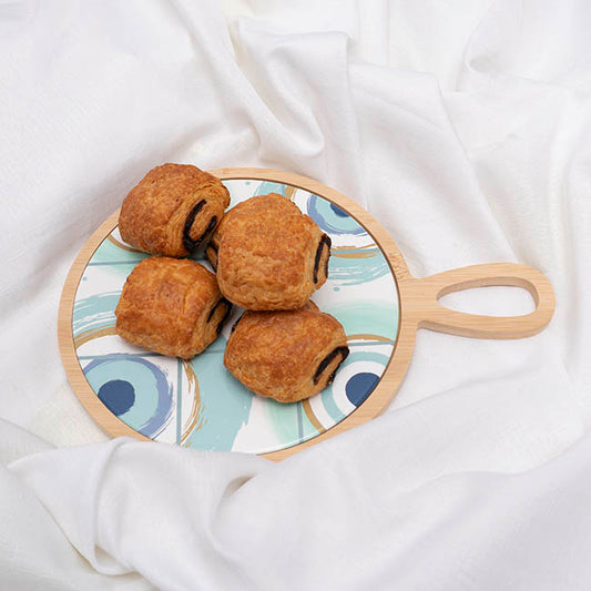 The Eye Bamboo Ceramic Paddle Board Beige (22x30x1.5cmH)