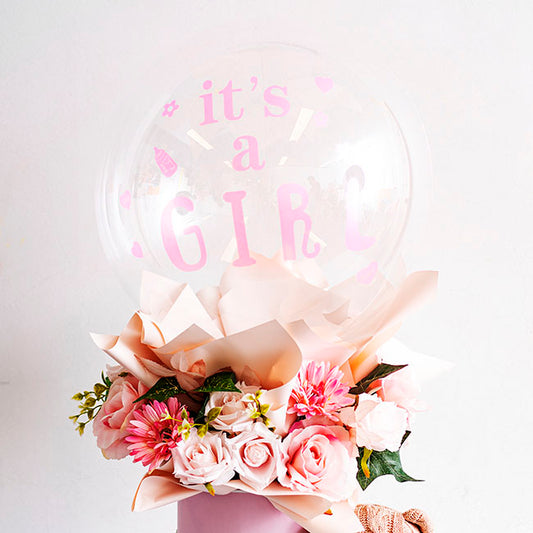 Sticker It's a Girl Pack 10 Baby Pink (20x28cmL)