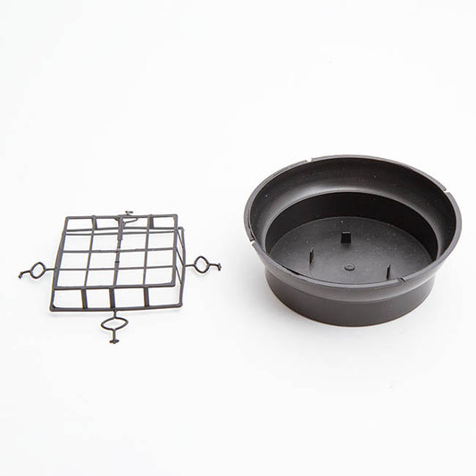 Bowl & Guard No.7 Round Base (18.3Dx6cmH) Black