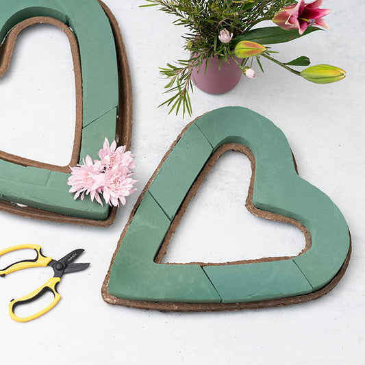 Strass Open Heart Large Mache Base (38cm)