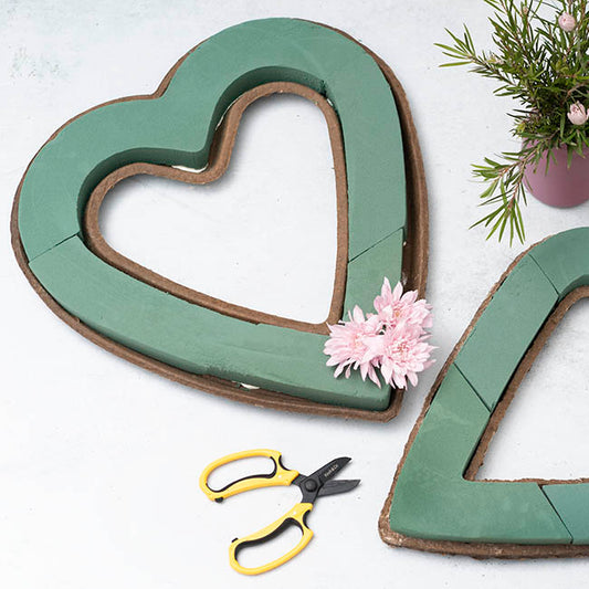 Strass Open Heart Extra Large Mache Base (46cm)