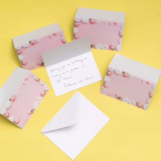 Gallery Gift Card & Envelope Flower Frame Pk25 (10x6.5cmH)