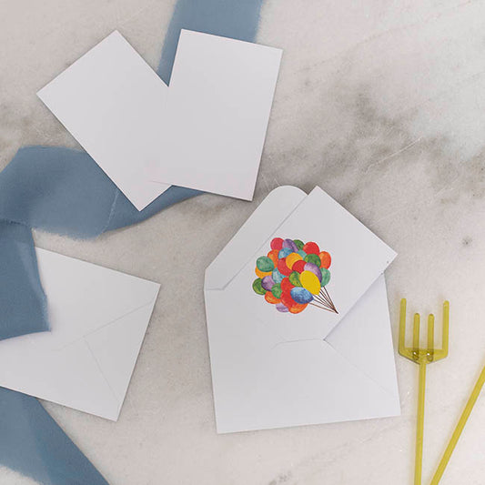 Gallery Gift Card & Envelope Balloon Bunch Pk25 (10x6.5cmH)