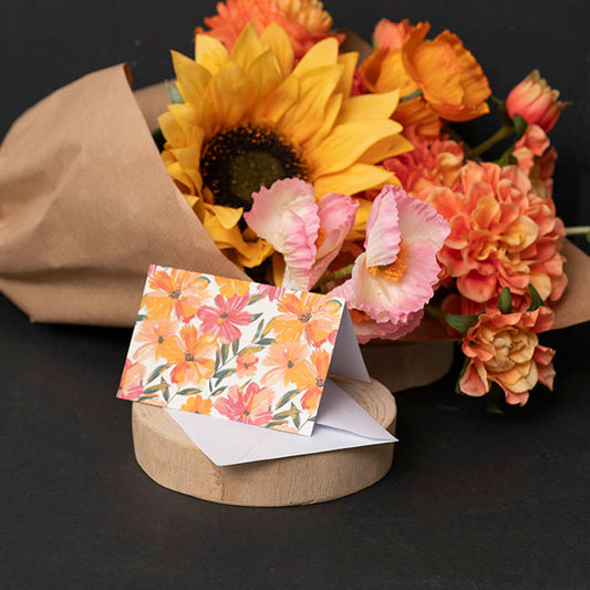 Gallery Gift Card & Envelope Spring Florals Pk25 (10x6.5cmH)