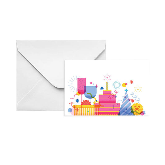 Gallery Gift Card & Envelope Celebration Pk25 (10x6.5cmH)