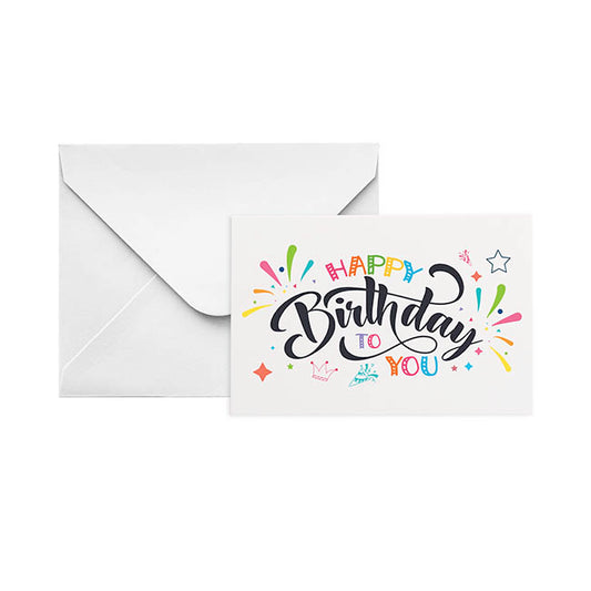 Gallery Gift Card & Envelope Happy Birthday Pk25 (10x6.5cmH)
