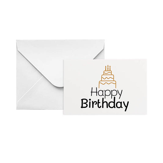 Gallery Gift Card & Envelope Birthday Cake Pk25 (10x6.5cmH)