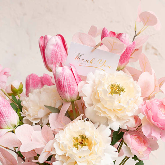 Gold Foil Card & Envelope Thank You Pack 25 (10x6.5Hcm)