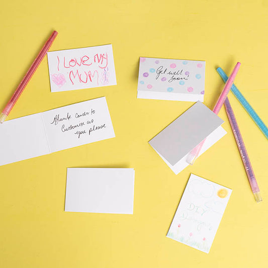 Artisan Folded Card & Envelope Blank White Pack 25(6.5x10cm)