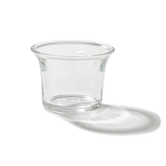 Glass Tealight Candle Holder Flare Clear (6.5x4.7cmH)