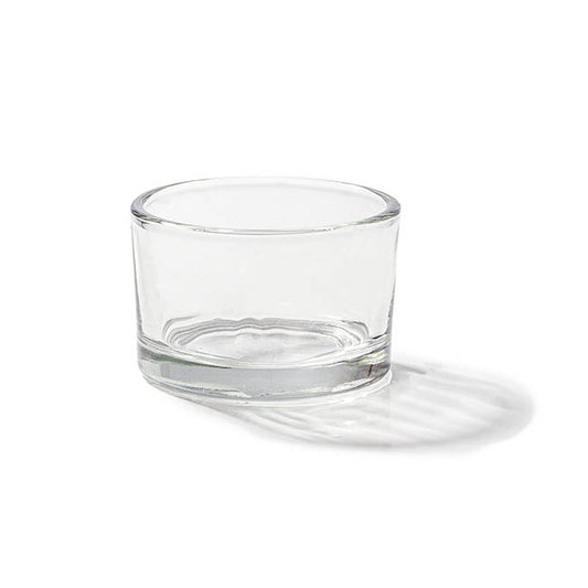 Glass Tealight Candle Holder Classic Clear (5Dx3cmH)