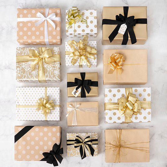 Wrapping Paper Counter Roll Solid Gloss Gold (50cmx50m)