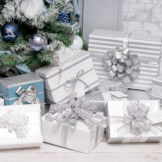 Wrapping Paper Counter Roll Solid Gloss Silver (50cmx50m)