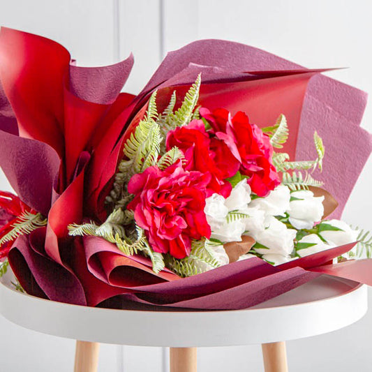 Embossed Paper Burgundy (50x70cm) Pack 50