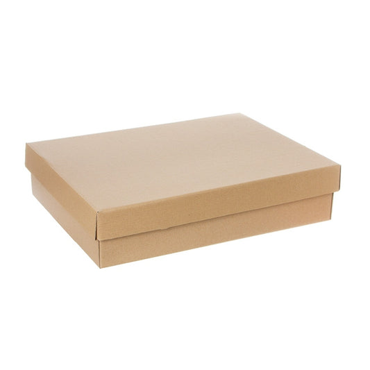 Gourmet Box Rectangle Large Brown Kraft (40x30x9cmH)