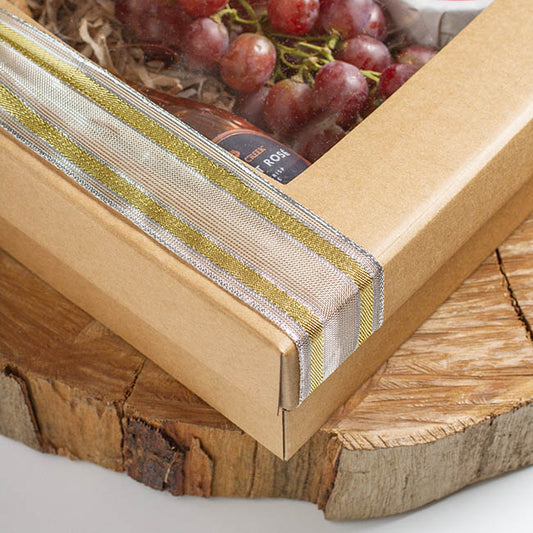Gourmet Grazing Gift Box Window Sml Brown Kraft (33x23x9cmH)