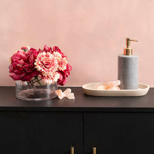 Glass Float Bowl Cylinder Clear (15Dx9cmH)