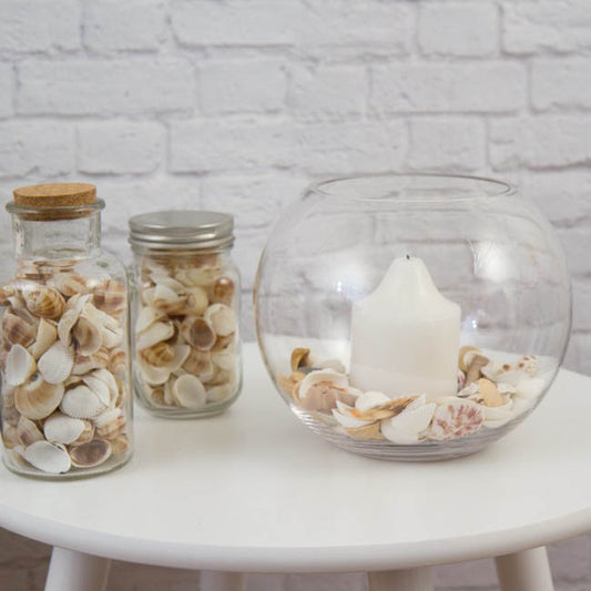 Glass Fish Bowl 18cm Clear (11TDx18Dx16cmH)