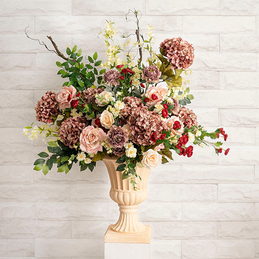 Fibreglass Flute Urn Smooth Ivory (41Dx48cmH)