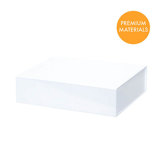 Hamper Gift Box Magnetic Flap Medium White (32x24x9cmH)