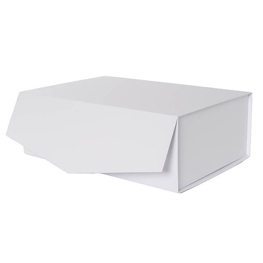 Regency Hamper Box Magnetic V-Flap Large White (38x26x13cmH)
