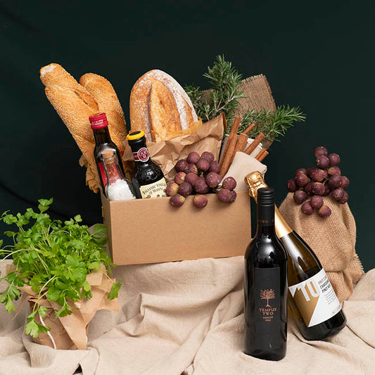 Hamper Catering Tray Flat Pack Small Brown (25x25x12Hcm)