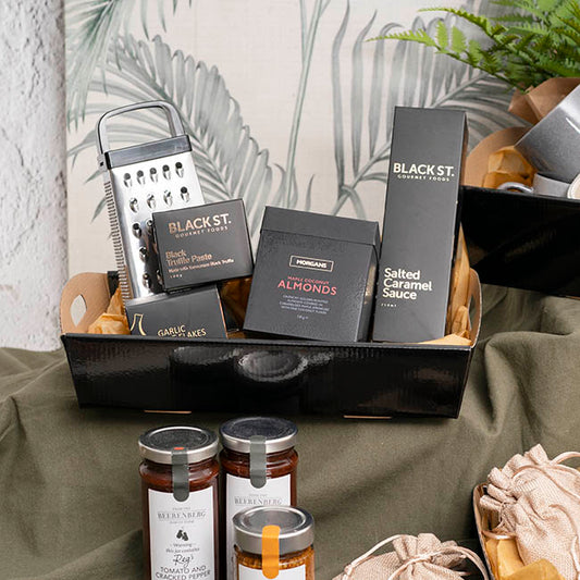 Hamper Tray Flat Pack Medium Black Pack 2 (34x22x7cmH)