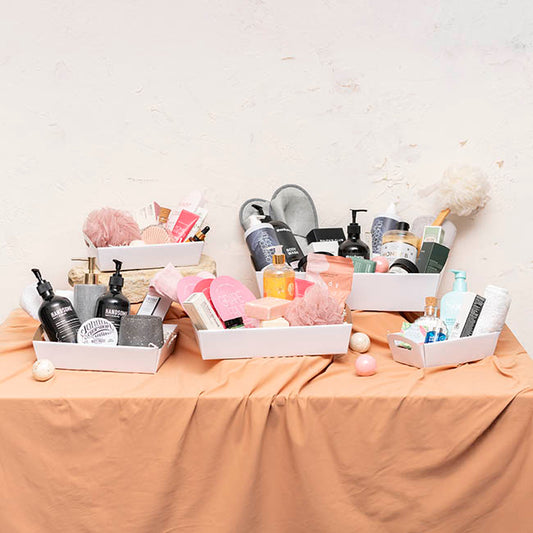 Hamper Tray Flat Pack Large White Pack 2 (45x30x9cmH)