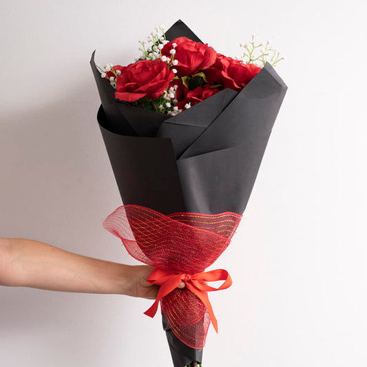 Plastic Mesh Roll Metallic Red (53cmx9m)