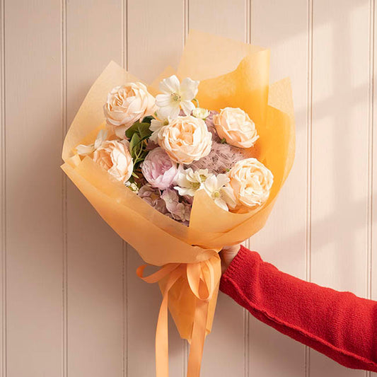 Nonwoven Wrap Sheets NOVA Pack 50 Peach (50x70cm)